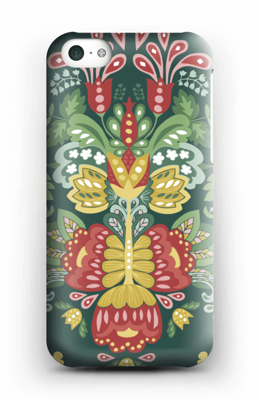 Green Flowers Case Iphone 5c - Mobile Phone Case (518x800), Png Download