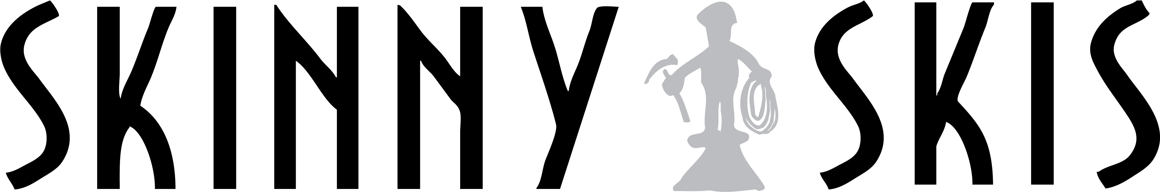 Nordic & Backcountry - Skinny Skis (4167x1719), Png Download
