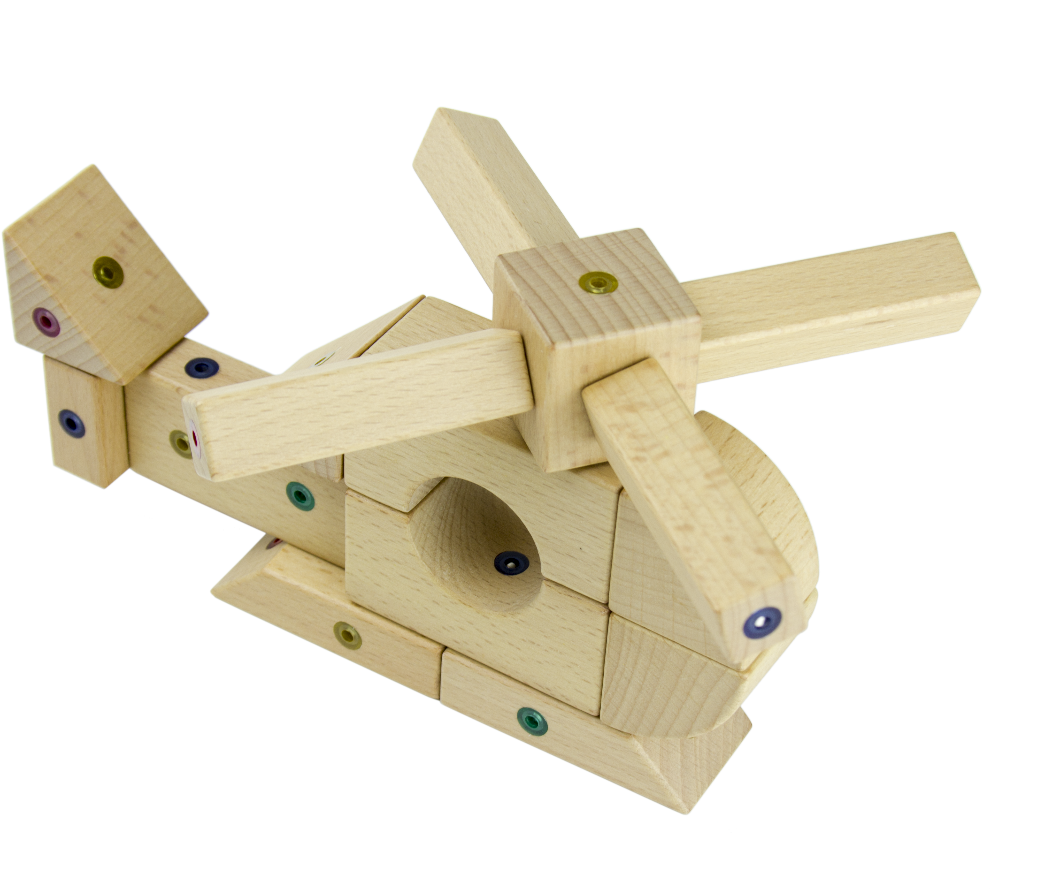 Magnetic Wooden Building Blocks, 30 Piece Discovery - Plywood (4308x3456), Png Download