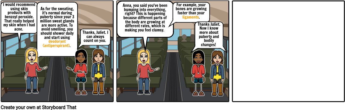 What Is Puberty - Cartoon (1165x386), Png Download