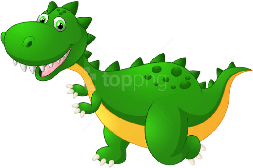 Free Png Cute Dragon Cartoon Png Images Transparent - Transparent Background Dinosaur Clip Art (850x547), Png Download
