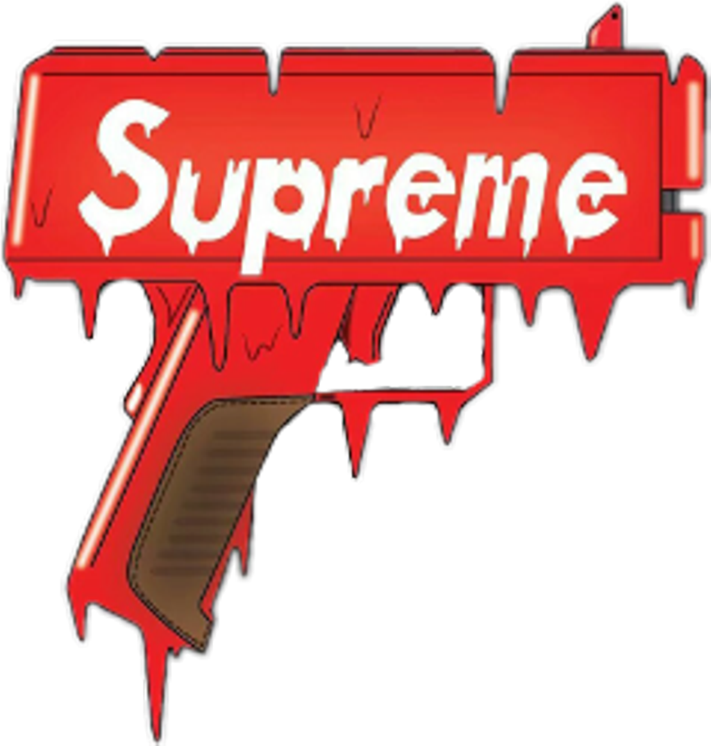 ##supreme #pistola - Supreme Pistola (1024x1075), Png Download