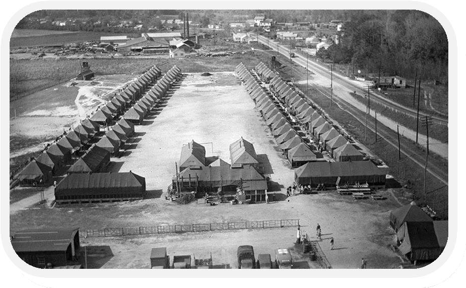 Pow Camp In North Carolina - Us Pow Camp Ww2 (937x587), Png Download