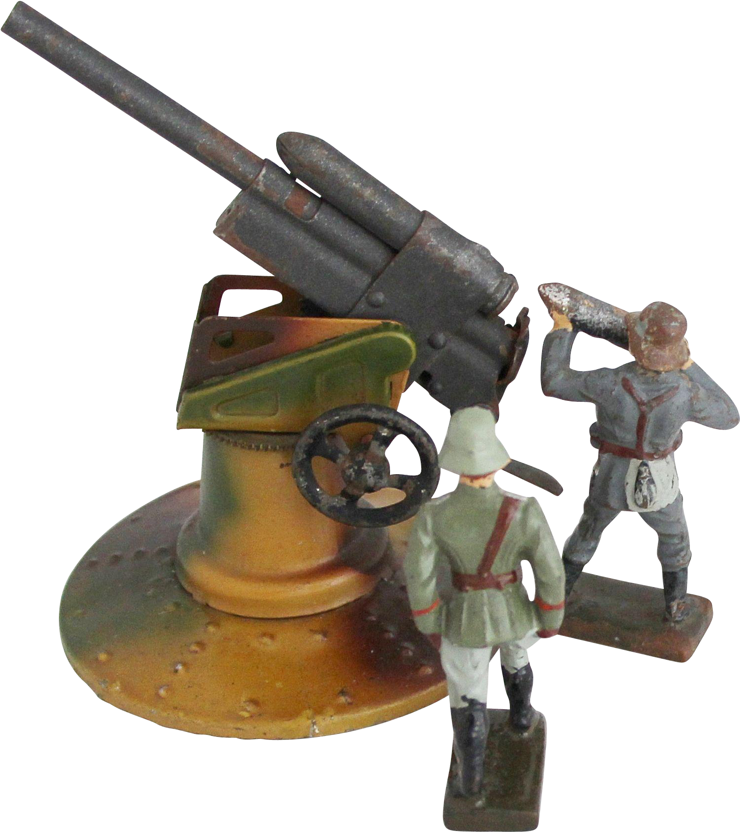 1930s Vintage German 88 Mm Flak Gun Crew / Hausser - Figurine (1680x1680), Png Download