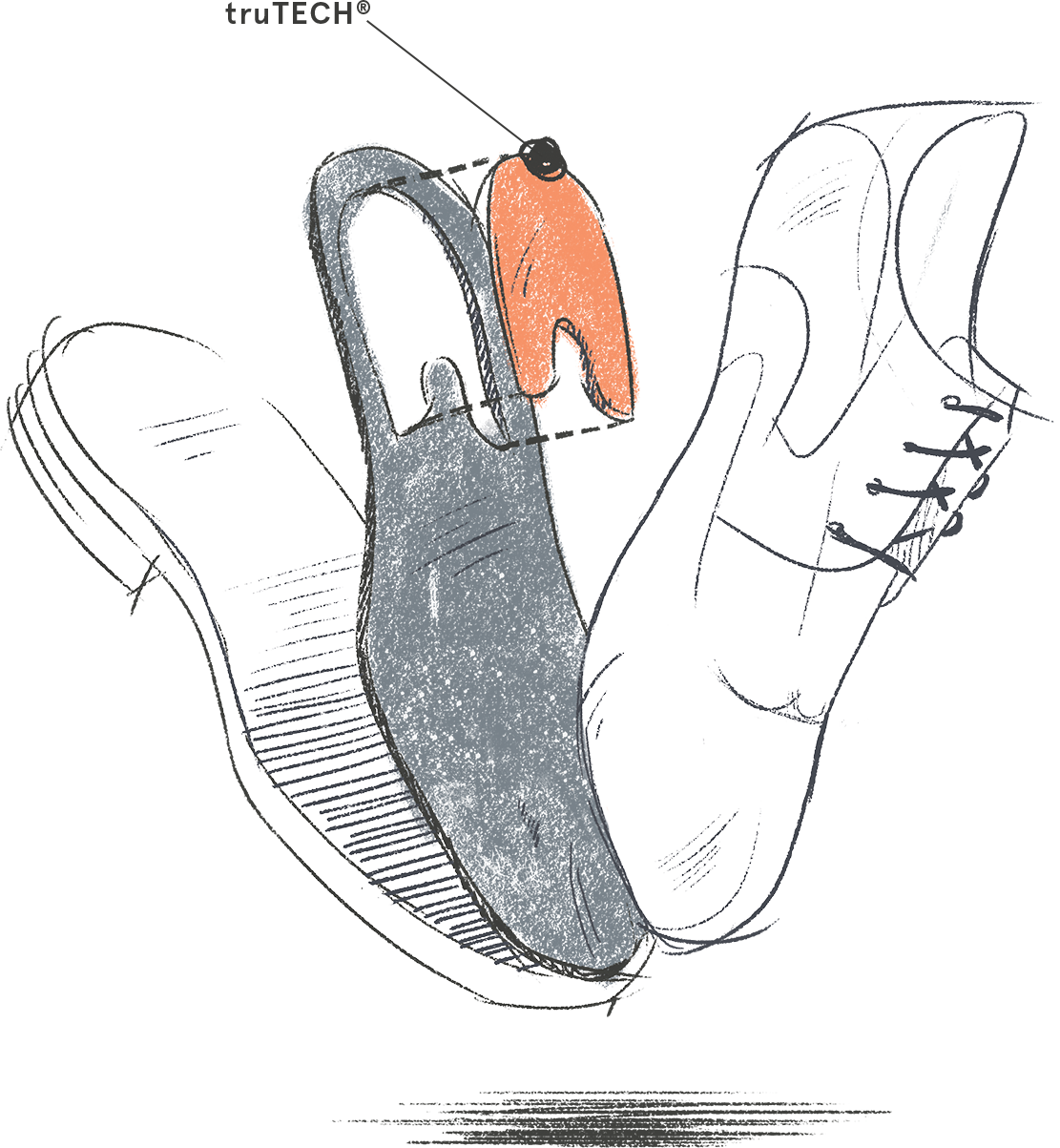 Men's Trutech - Sketch (1111x1203), Png Download