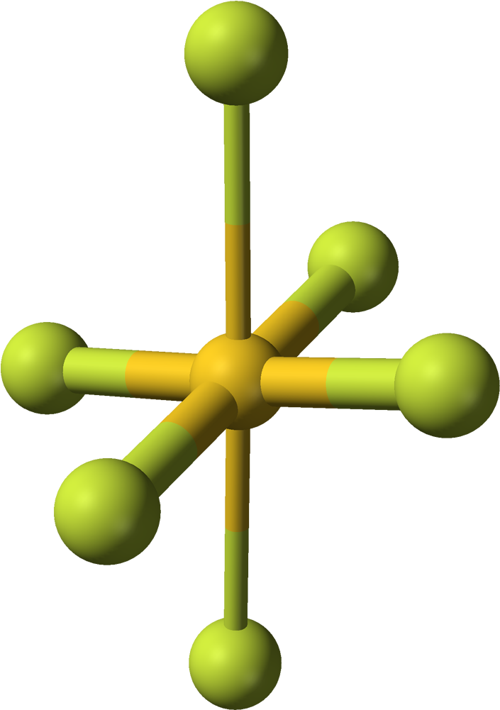 Gold Trifluoride Coordination 3d Balls - Gold Trifluoride (804x1100), Png Download