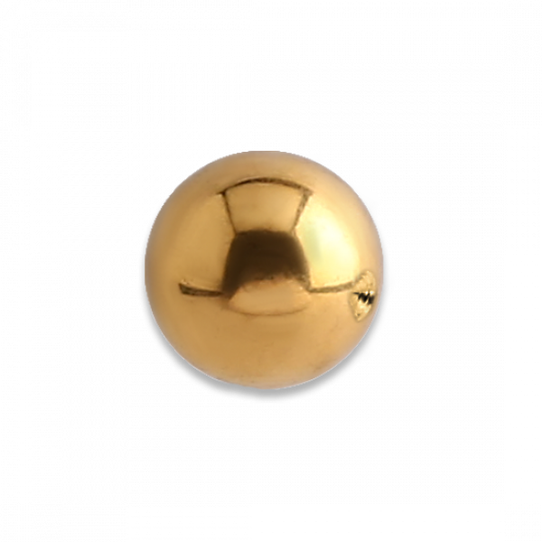 Pvd Gold Steel Clip In Ball - Crescent (600x600), Png Download