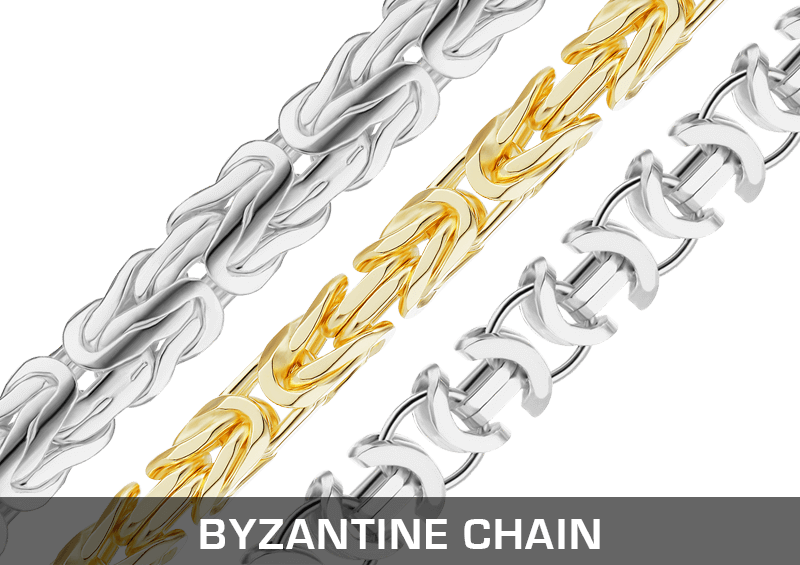 Handmade Classic Round Square Oval European Byzantine - Chain (800x565), Png Download