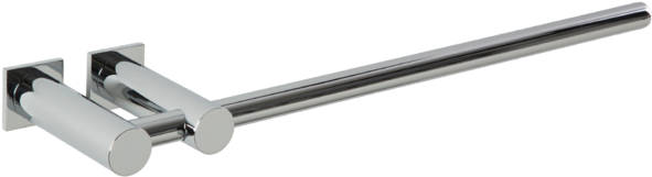 Borhn Ortona 12" Towel Bar Round With Square Escutcheons - Paper (600x600), Png Download