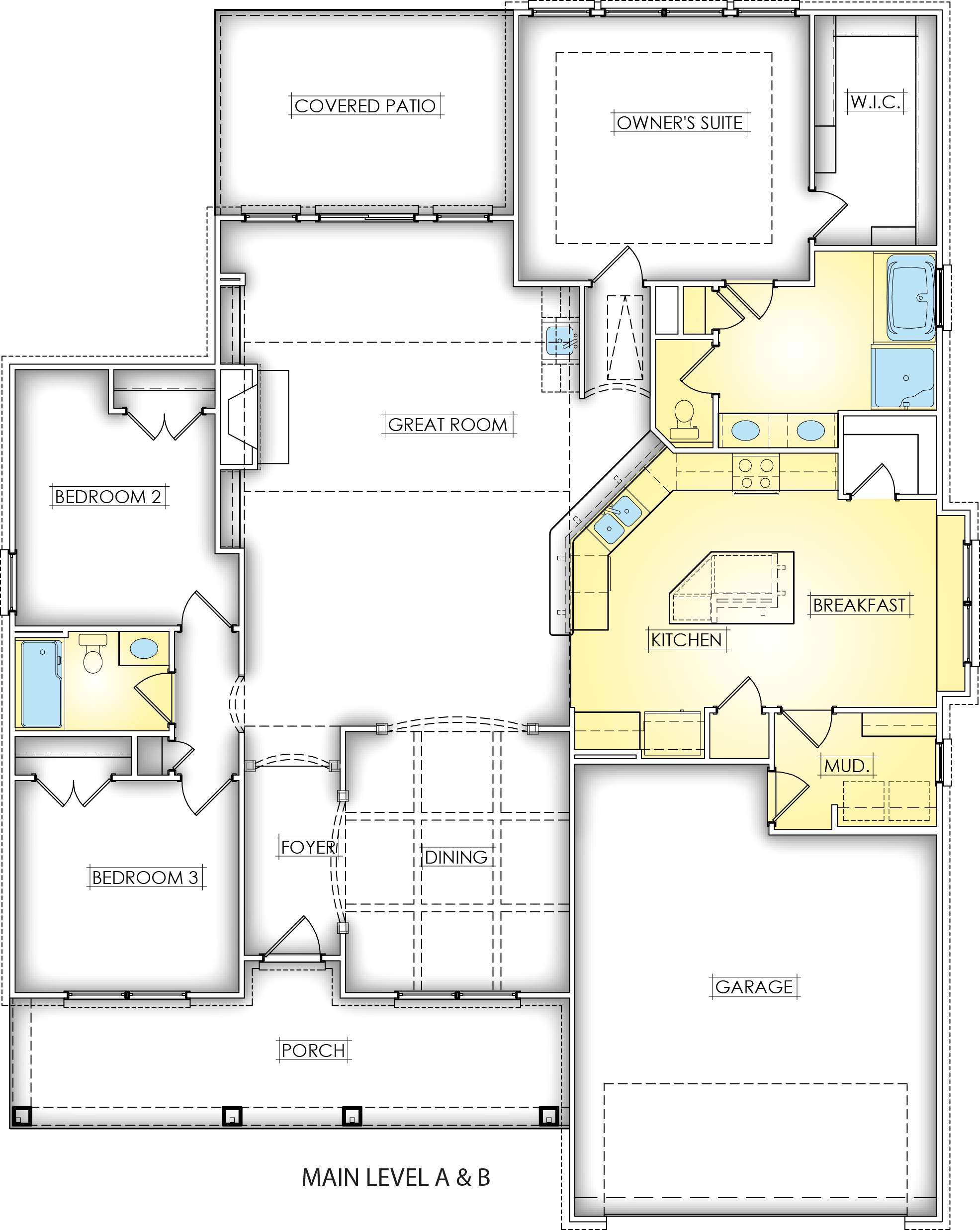 The Gardenia B Floor Plan - Floor Plan (1971x2474), Png Download
