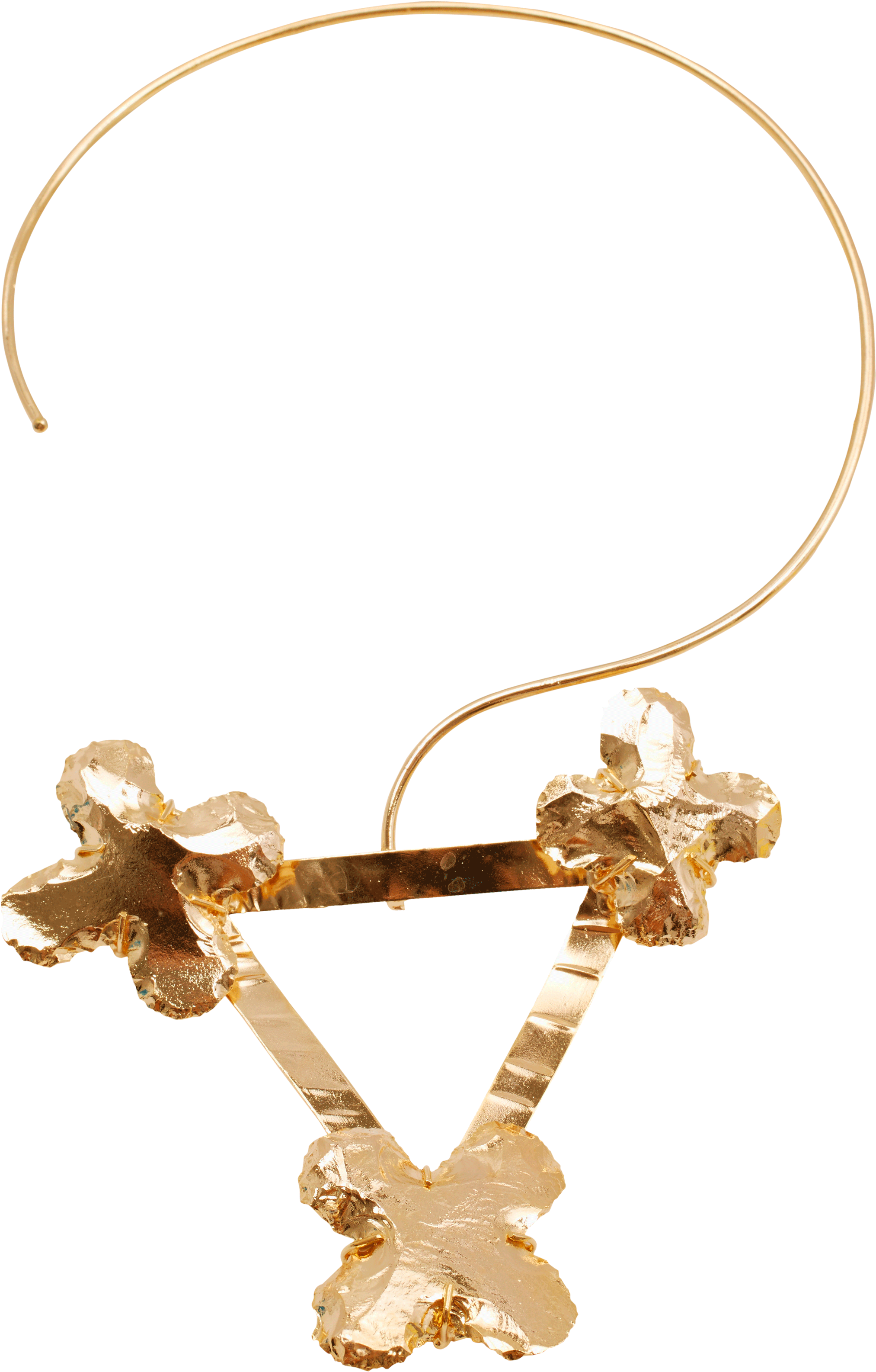 Golden Gardenia Necklace - Pendant (3816x4320), Png Download