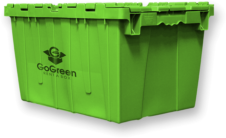 Go Green Rental Moving Boxes - Plastic (816x511), Png Download