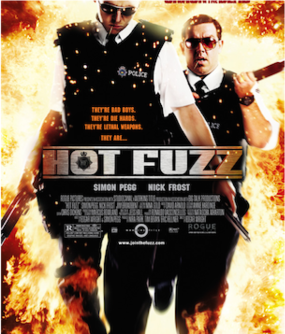 Hot Fuzz Film Poster (1200x675), Png Download