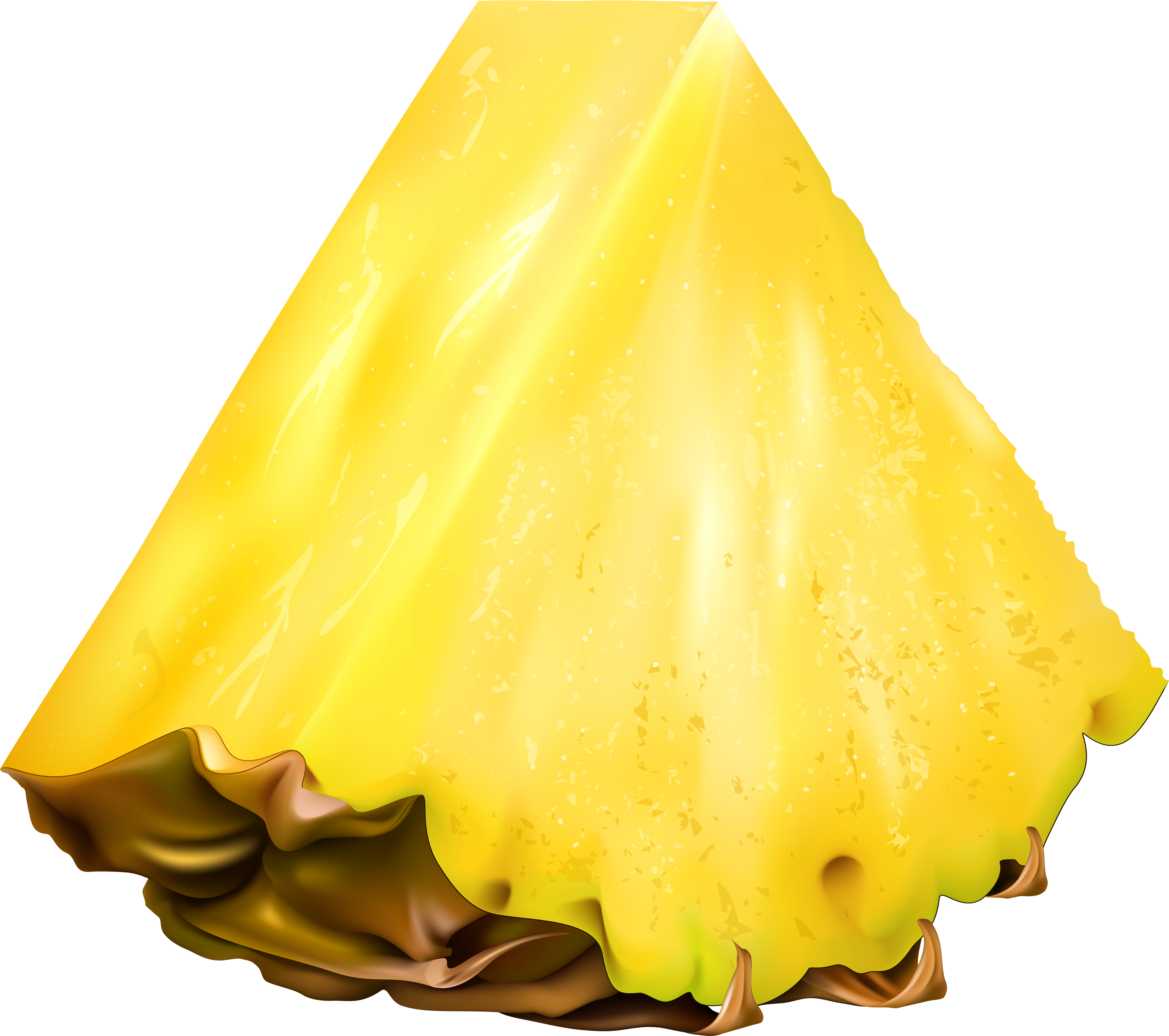 Pineapple Piece Transparent Image (8000x7098), Png Download