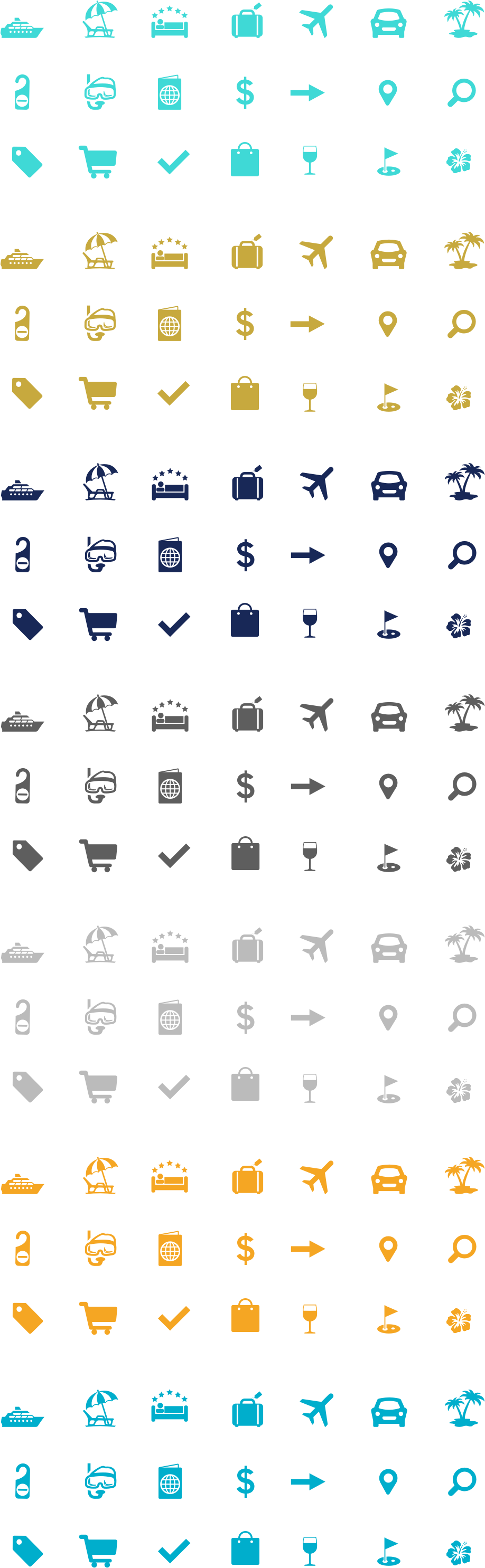 Some Of These Icons Existed Already As Vectors But (1024x3180), Png Download