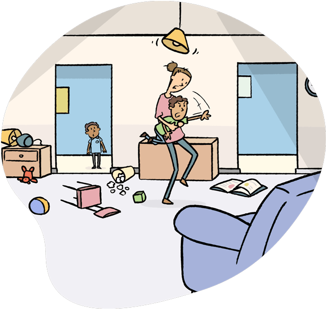 Domestic Violence Affect On Children - Domestic Violence Affects Children (800x710), Png Download