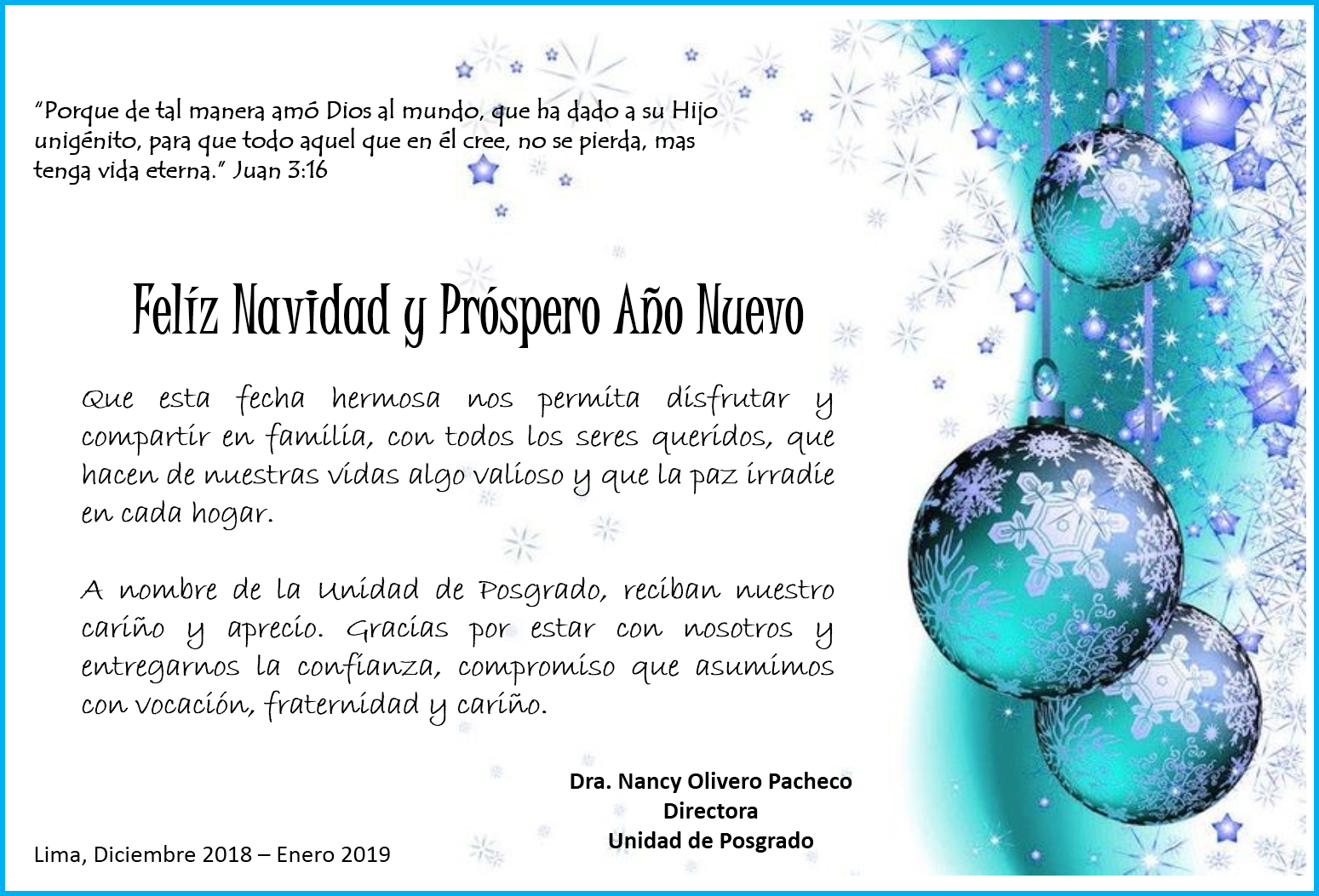 Feliz Navidad Y Próspero Año Nuevo 2019, Les Desea - Christmas (1549x1053), Png Download
