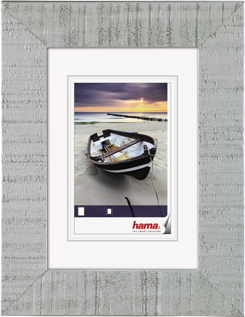 "barchetta" Wooden Frame, Light Grey, 15 X 20 Cm - Hama Barchetta Wooden Frame (1100x1100), Png Download