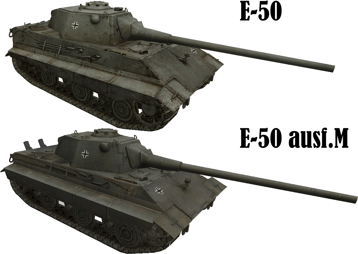 129465 Original - Panzerkampfwagen E 50 (1240x900), Png Download