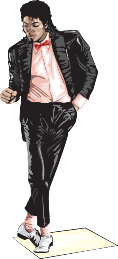 Michael Jackson Png, Download Png Image With Transparent - Moonwalk Michael Jackson 5 Png (400x873), Png Download