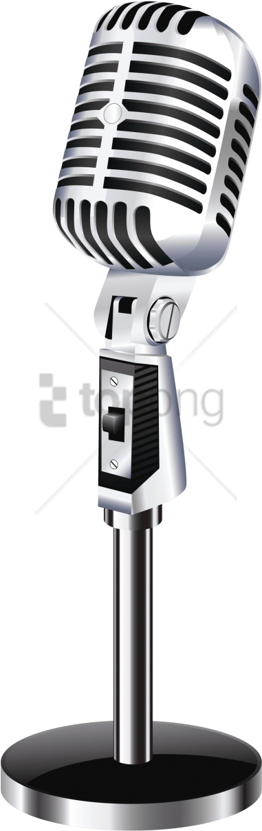 Free Png Download Vintage Table Microphone Png Images - Vintage Microphone Png (480x1308), Png Download