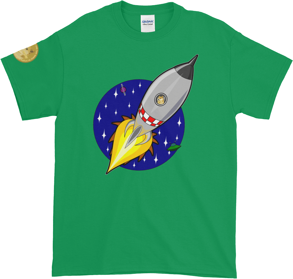 Dogecoin So Rocket T-shirt - T-shirt (1000x1000), Png Download