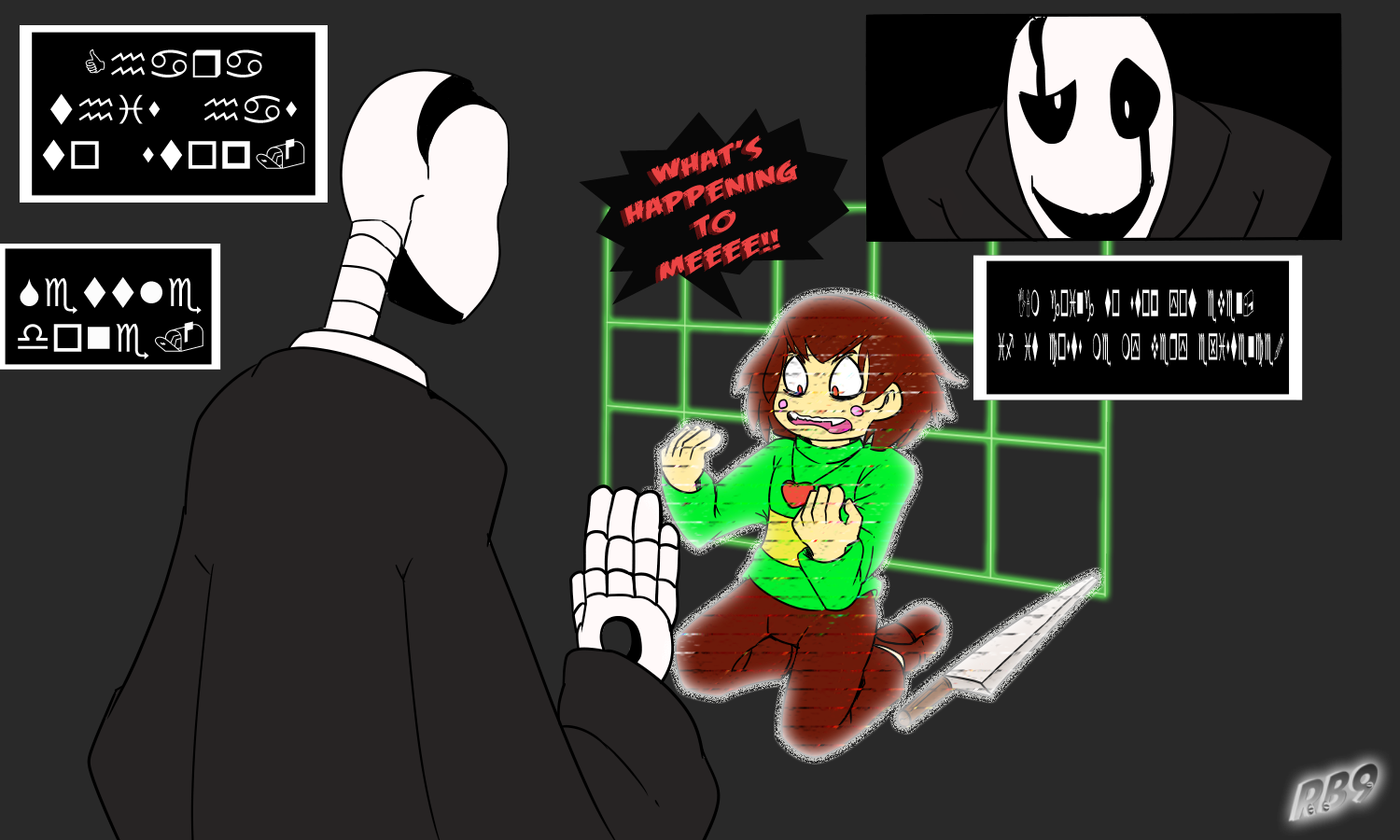 Temmie The Hammer By Rb9 - Temmie Thinking (1500x900), Png Download