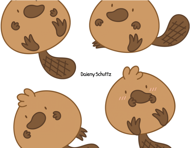 Platypus Clipart Chibi - Ornithorynque Chibi (640x480), Png Download