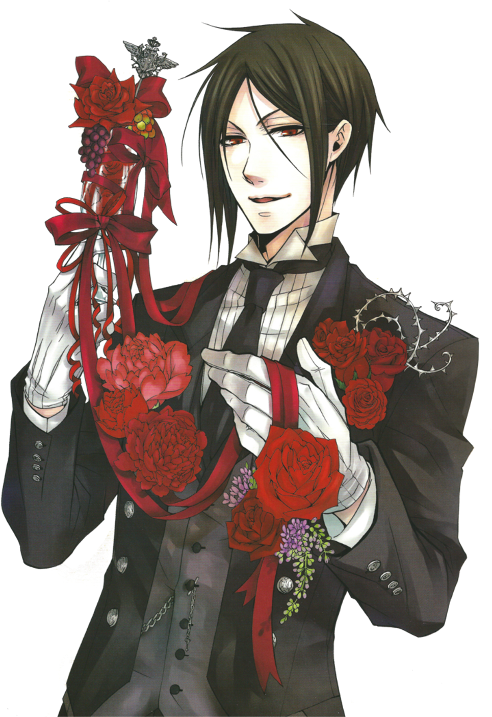 #kuroshitsuji #blackbutler #demon #sebastian #sebastianmichaelis - Black Butler Artbook Sebastian (1024x1406), Png Download