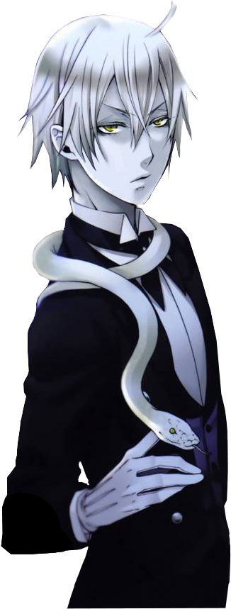 Black Butler 3, Black Butler Anime, Sebaciel, Black - Black Butler Sebastian And Snake (399x868), Png Download