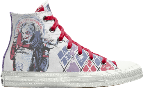 27 Jun - Harley Quinn Suicide Squad Converse (600x600), Png Download
