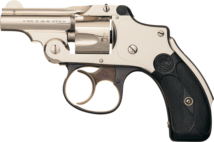 32 Safety Hammerless Revolver Bicycle Gun Barrel - Revolver (924x634), Png Download