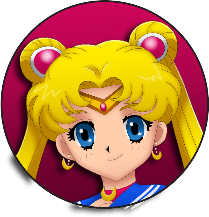 Sailormoonbutton - Cartoon (771x900), Png Download