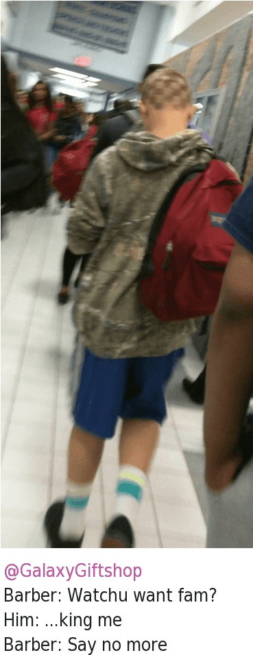 Barber Say No More - Girl (400x969), Png Download