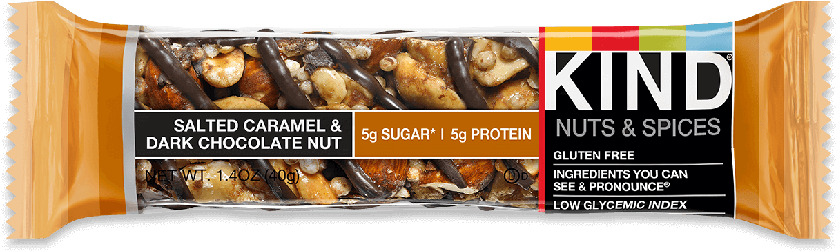 Kind Bar Salted Caramel And Dark Chocolate (1334x564), Png Download