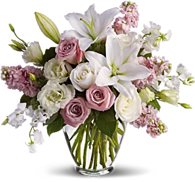 Romantic Flower Arrangements (766x959), Png Download