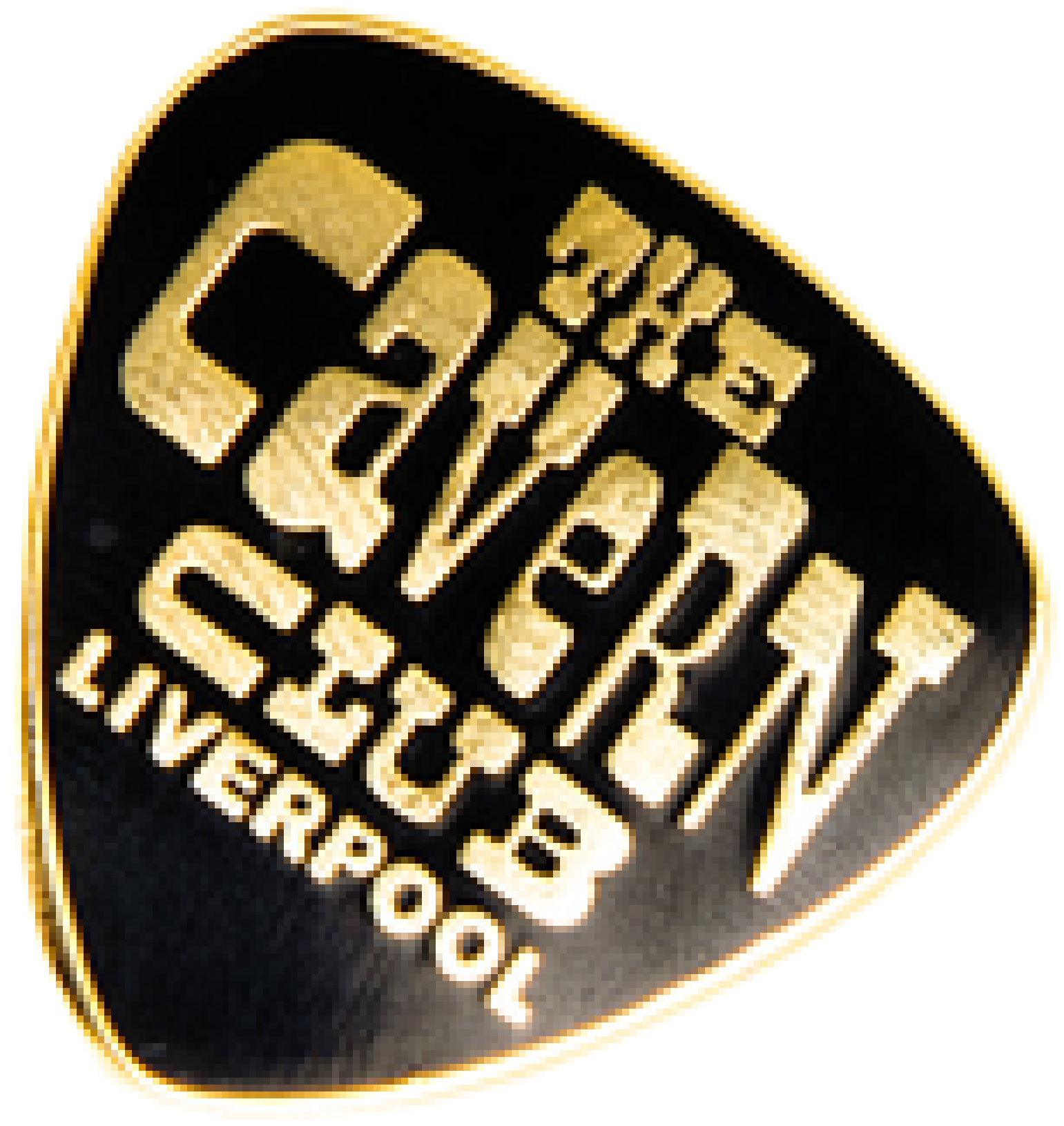 Collectable Plectrum Shaped Lapel Pin Badge Showcasing - Emblem (2000x2000), Png Download