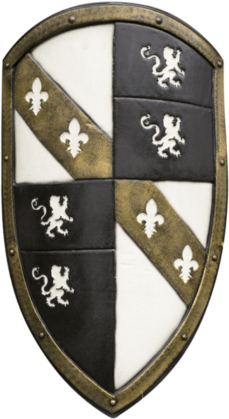White Lion Larp Shield - Medieval Shields (600x600), Png Download