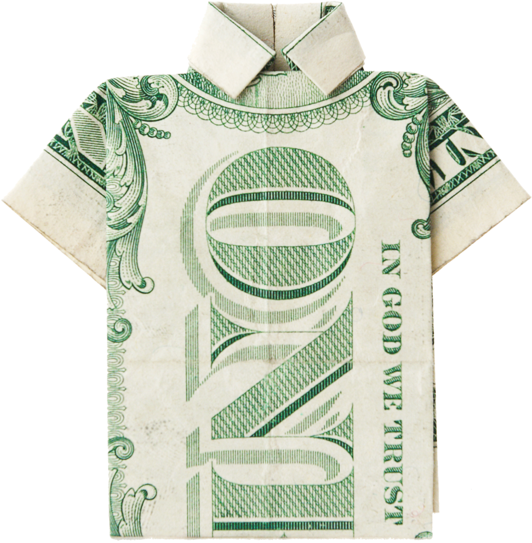 Shirt - Dollar Bill (1239x1200), Png Download