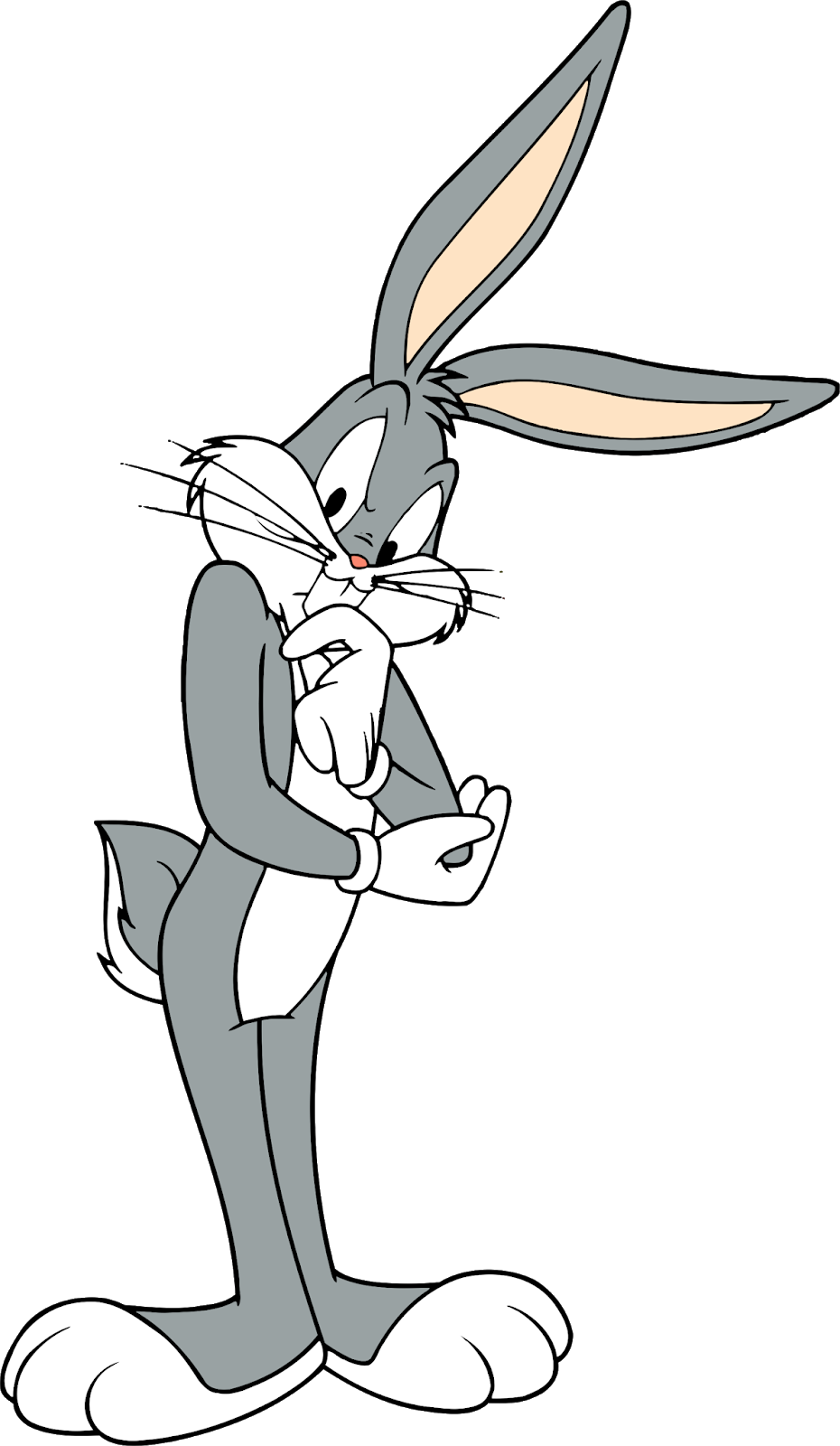 Bugs Bunny Characters Bugs Bunny Cartoon Characters - Bugs Bunny Thinking (930x1600), Png Download
