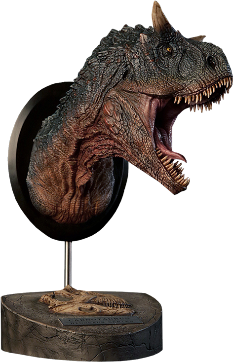 Carnotaurus Bust Dinosaur Images, Real Dinosaur, Dinosaur - Carnotaurus Bust (480x735), Png Download