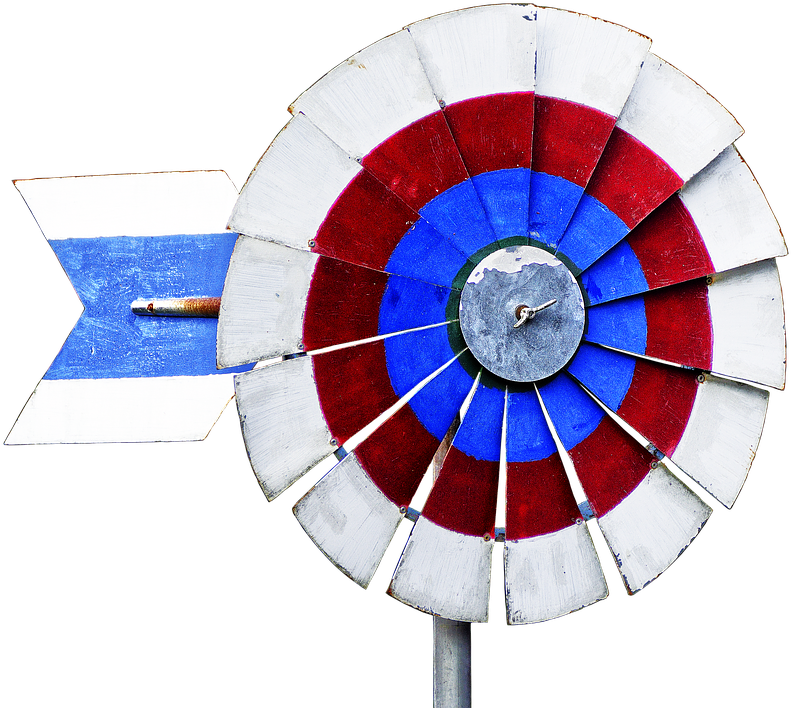 Pinwheel, Windmill, Us-style, Turn, Old, Nostalgia - Circle (823x720), Png Download