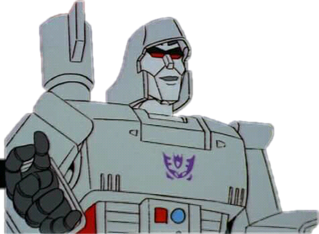 Megatron Sticker - Cartoon (1024x750), Png Download