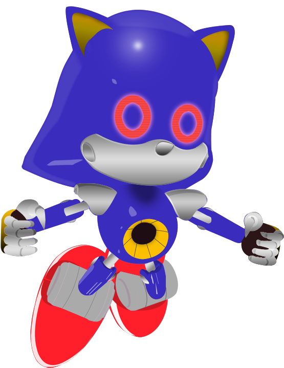 Sonic Sega Saturn Render (600x774), Png Download