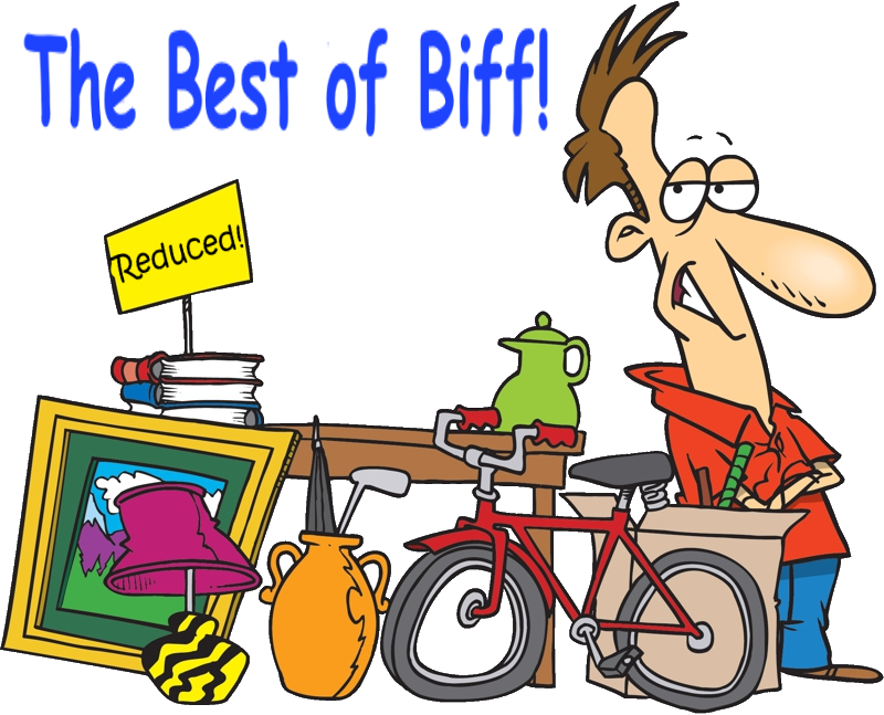 Best Of Biff - Yard Sale Clip Art (800x647), Png Download