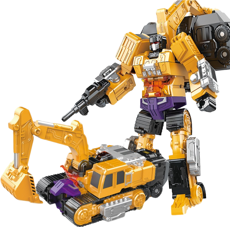 Kid Toy Truck Bulldozer - Transformers Excavator (800x800), Png Download