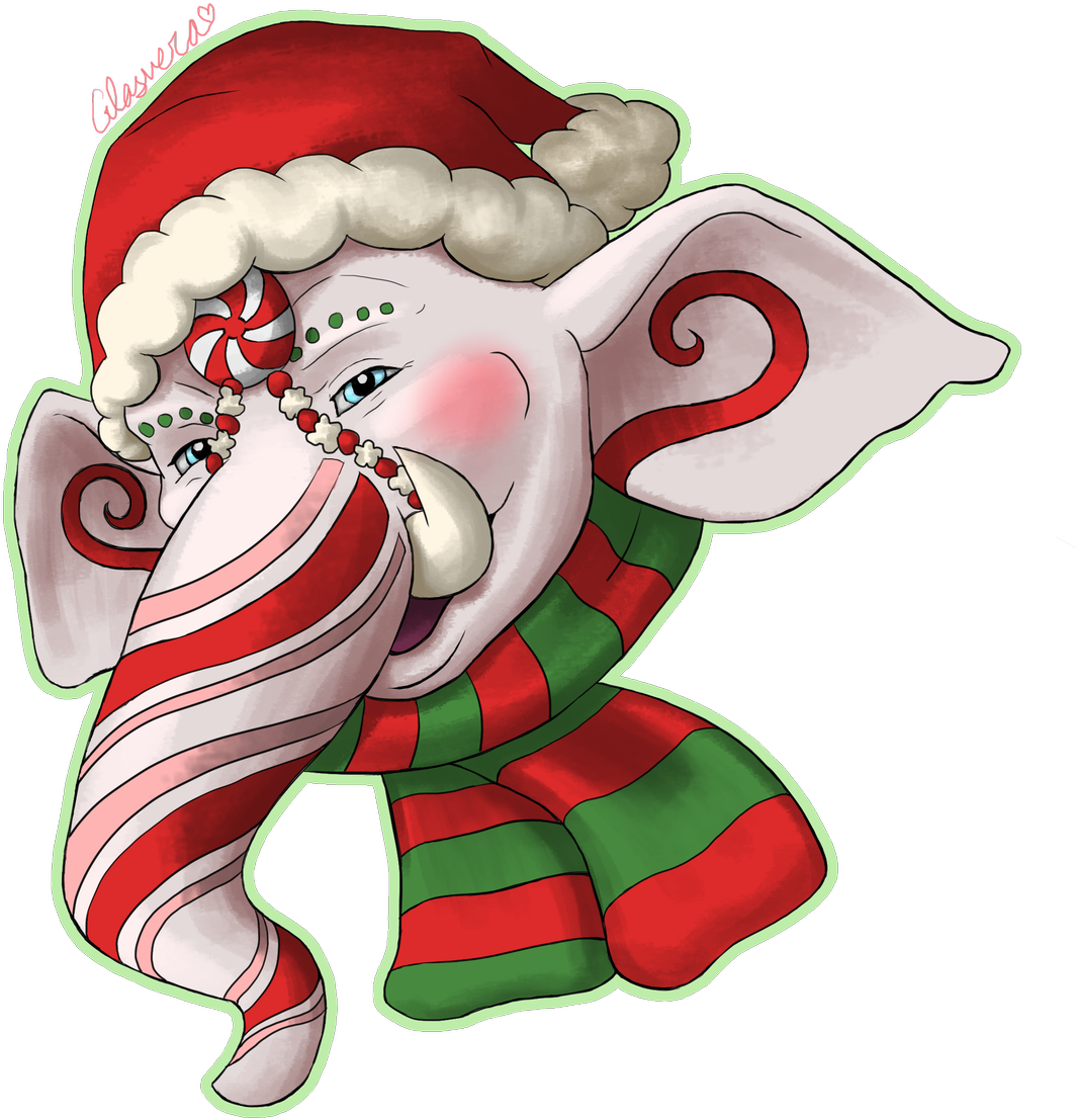 Happy Holidays From A Very Merry Ganesha Decided To - Illustration (1200x1200), Png Download