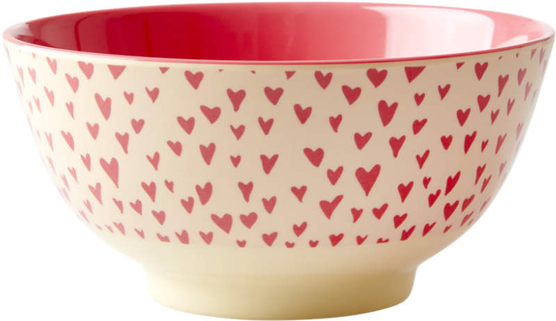 Small Heart Print Melamine Bowl By Rice Dk - Bowl (1000x1000), Png Download
