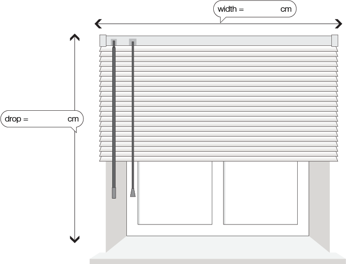 Outside A Window Recess - Measure For Venetian Blind (709x541), Png Download