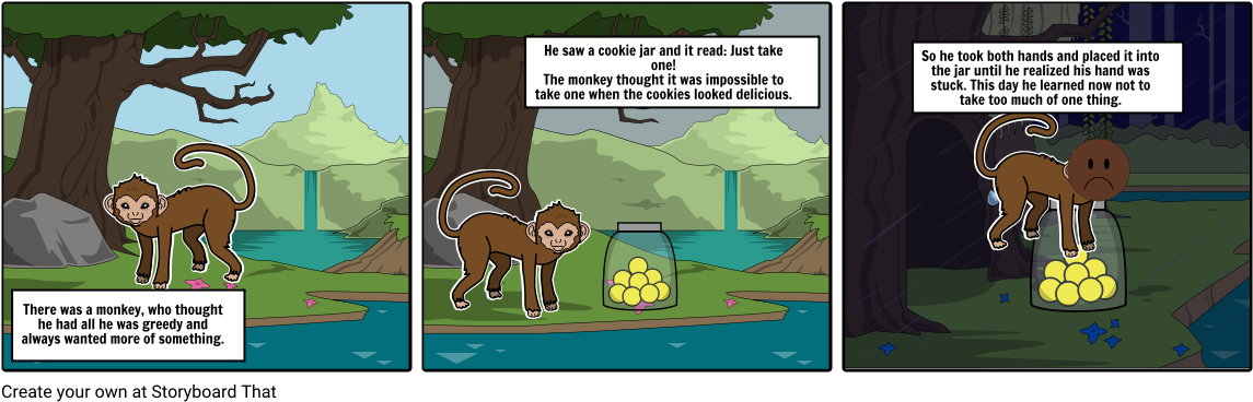 The Monkey And The Cookies - Monkey Hand In A Jar (1164x385), Png Download